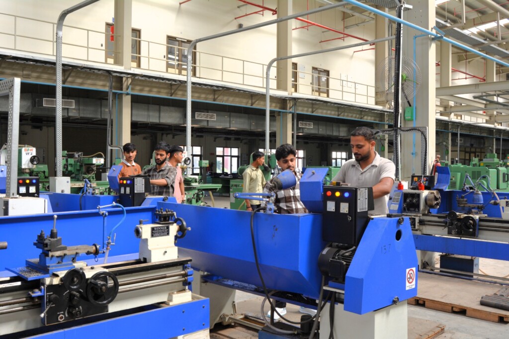 Students at MSME Centre gaining hands-on experience on modern machinery